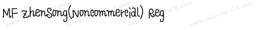MF ZhenSong(Noncommercial) Regular字体转换